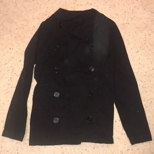 Black trench coat